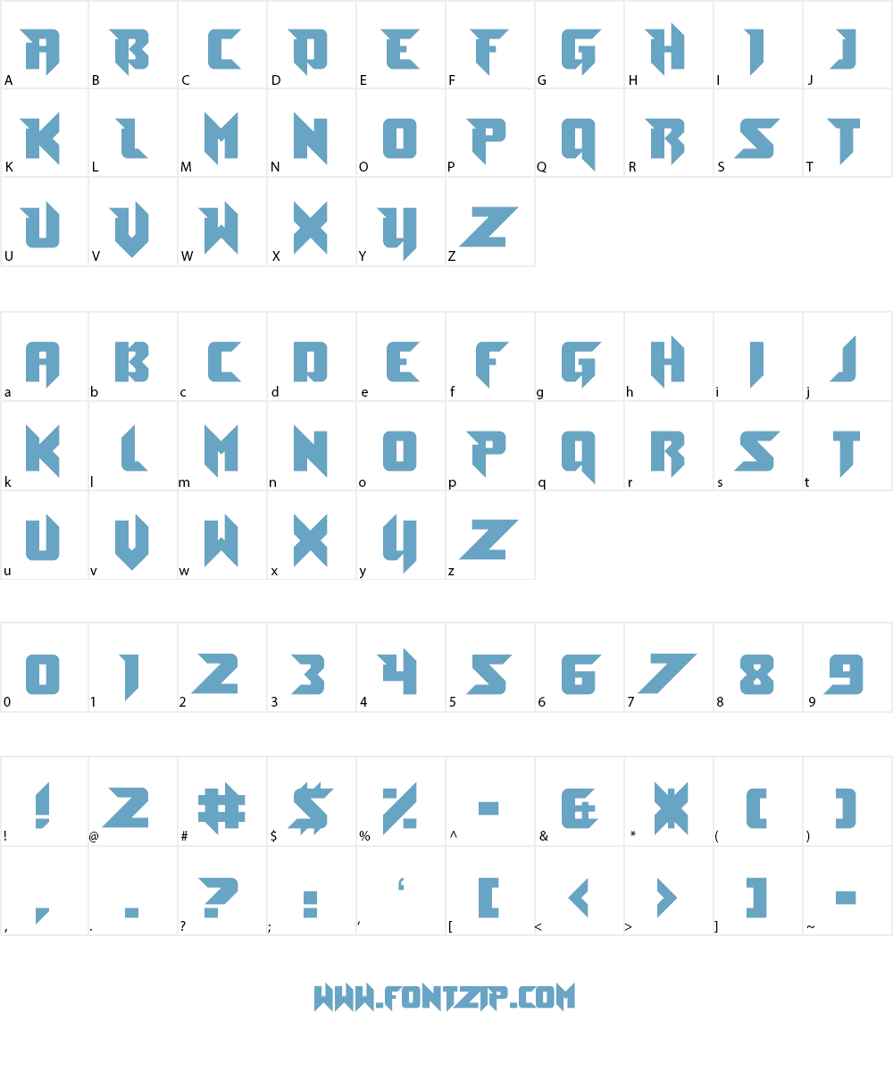 Toe the Lineless Font Character